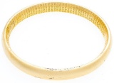 24KT G.P. Solid Bangle Brush Finish