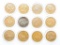 Lot of 11 Gold Plated USA One Dollar coins