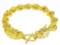 24KT G.P. Bracelet w/Dragon Head Clasp