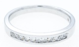 Sterling Silver Band Ring w/Swarovski Elements