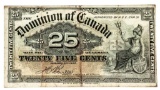 Dominion of Canada 1900 Twenty Five Cents .- Boville