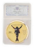 Michael Jackson - This Is It - The King of Pop 24kt Gold Foil Medallion