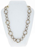 David Yurman Sterling Silver Choker Length Necklace - Toggle Clasp - Retail $1,200.00
