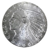 Indian Head .999 Fine Silver Fractional Round