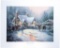 Thomas Kinkade (1958-2012)...- Fine Art Print - A Christmas Welcome - Christmas Cottage VII 16 x 21