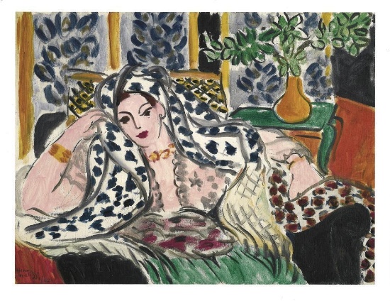 Henri Matisse (1869-1954) "Odalisque With Black Armchair" 11x14 Giclee Art