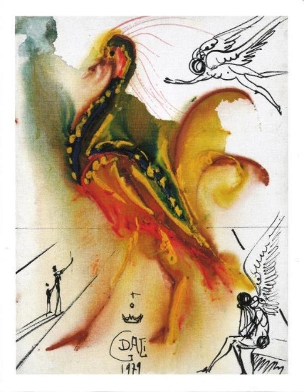 Salvador Dali (1904-1989) "LE GRAND PAVON" 11x17 Limited Edition Giclee