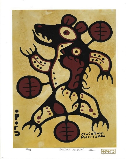Christian Morriseau (1969) - All Of The Colors Collection - "Bear Dance ", Limited Edition Giclee -