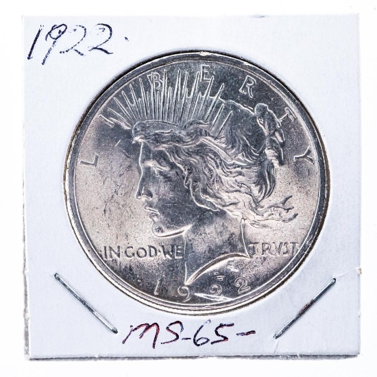 1922 USA Silver Morgan Dollar MS65