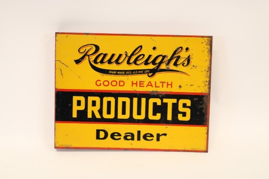 Rawleigh's Products Dealer Tin Flange