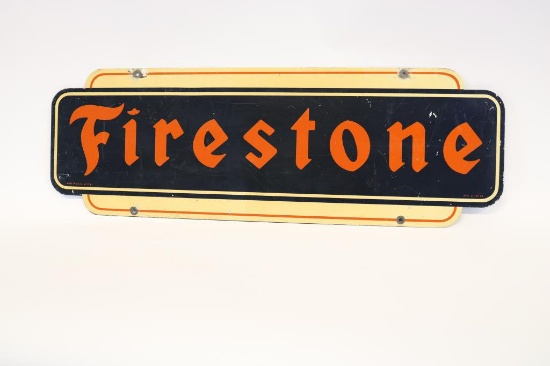 Firestone Double Sided Tin Sign