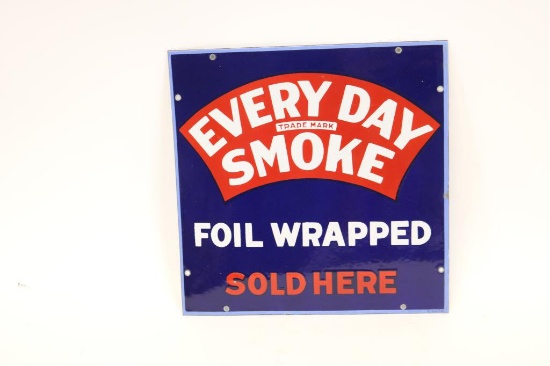 Every Day Smoke Porcelain Tobacco Sign