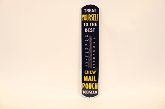 Chew Mail Pouch Tobacco Porcelain Thermometer