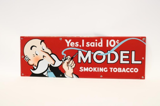 Model Tobacco Porcelain Sign