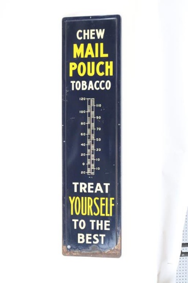 Chew Mail Pouch Tobacco Tin Thermometer