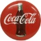 Coca-Cola w/Bottle Button Sign