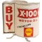 Shell X-100 Motor Oil GlobeTop Spinner Sign