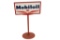 Mobiloil w/small Pegasus Logo Curb Sign