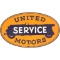 United Motor Service w/Touring Car Logo Sign