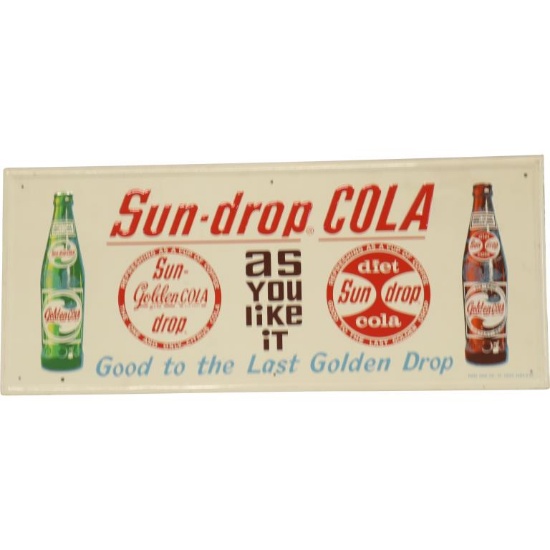 Sun-Drop Cola "Good to the Last Golden Drop" Sign