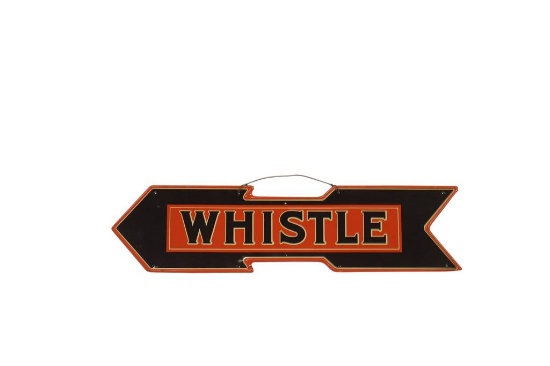 Whistle "Left Facing Arrow" Sign