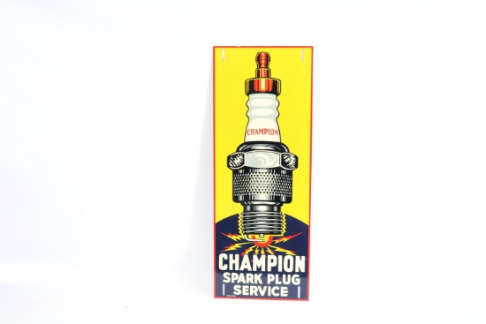 Champion Spark Plug Service Sign