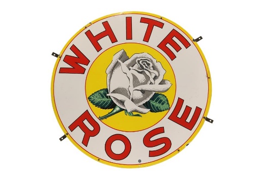 White Rose w/Flower Sign