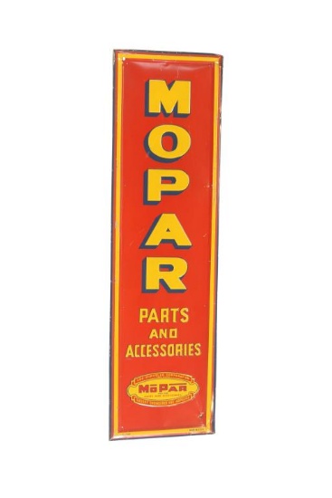 Mopar "Parts and Accessories" w/Logo Sign