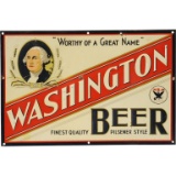 Embossed Tin Washington Beer Sign