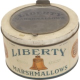 Liberty Marshmallows Top Store Display Tin