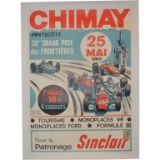 1969 Chimay Sinclair Race Poster