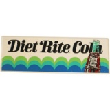 Diet Rite Cola w/Bottle Logo Sign