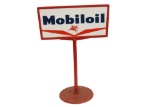 Mobiloil w/small Pegasus Logo Curb Sign