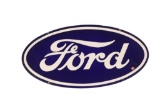 Unusual Sized Ford Oval Sign