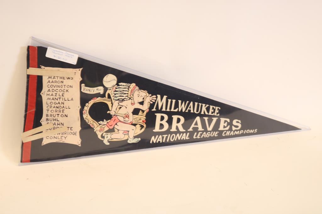 1957 Milwaukee Braves Pennant