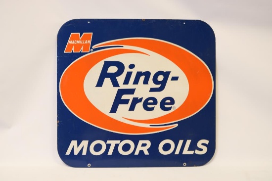 Macmillan Ring Free Motor Oils Tin Sign