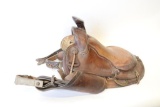 Vintage Leather Horse Saddle