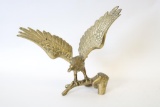 Bronze Eagle On Branch Figure