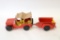 Lumar Willy's Tin Jeep Toy With Matching Trailer