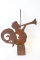 Folk Art Weather Vane On Stand