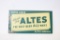 Altes Beer Tin Over Cardboard Sign