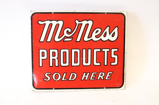 Mc Ness Products Sold Here Tin Flange Sign