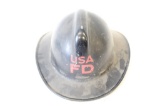 USA FD Antique Fire Helmet