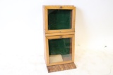 Antique Wood Counter Glass Display Case
