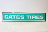 Embossed Tin Gates Tires Sign