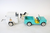 Structo Scout With Horse Trailer & Horses