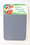 Embossed 7up Thirst Your Way Tin Chalkboard Sign