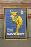 Cacao Sucre Saveret Advertising Poster