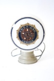 American Legion Milk Glass Lighted Globe