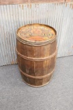 Happy Home Hard Meat Wood Barrel With Graphic Lid